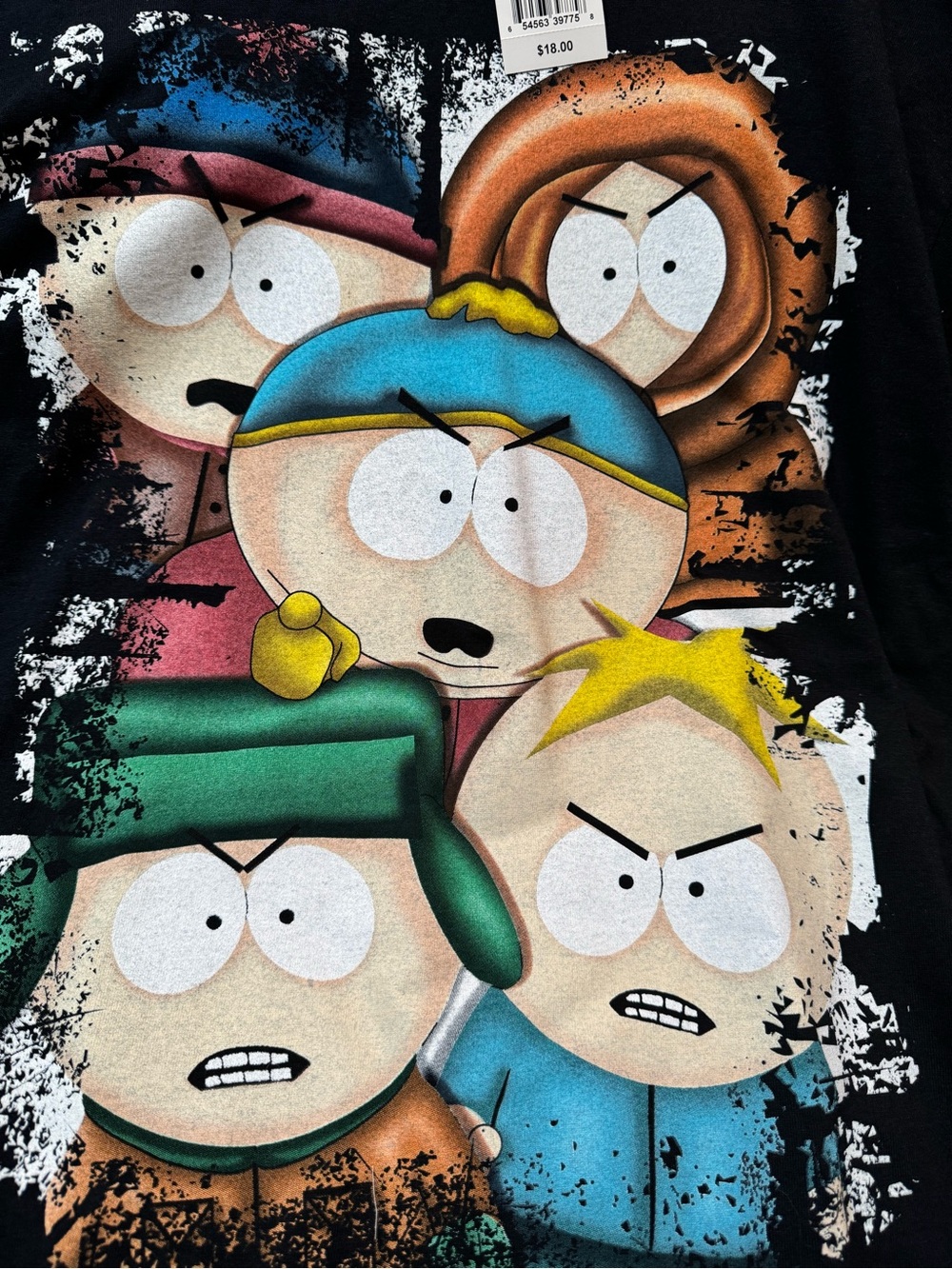 Fifth Sun Black South Park Graphic Tee Size Large NWT from Kohls - Picture 2 of 4
